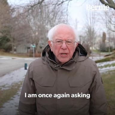 Bernie Sanders Once Again Asking
